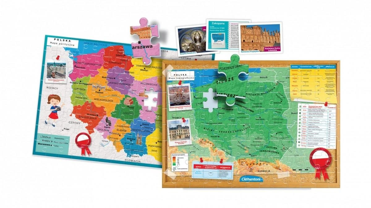 Clementoni Aš mokausi žaisdamas „Discovering Poland 50776“.