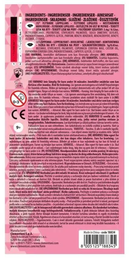 Clementoni CLE Lūpų blizgis ir lūpų pieštukas 18850 18834