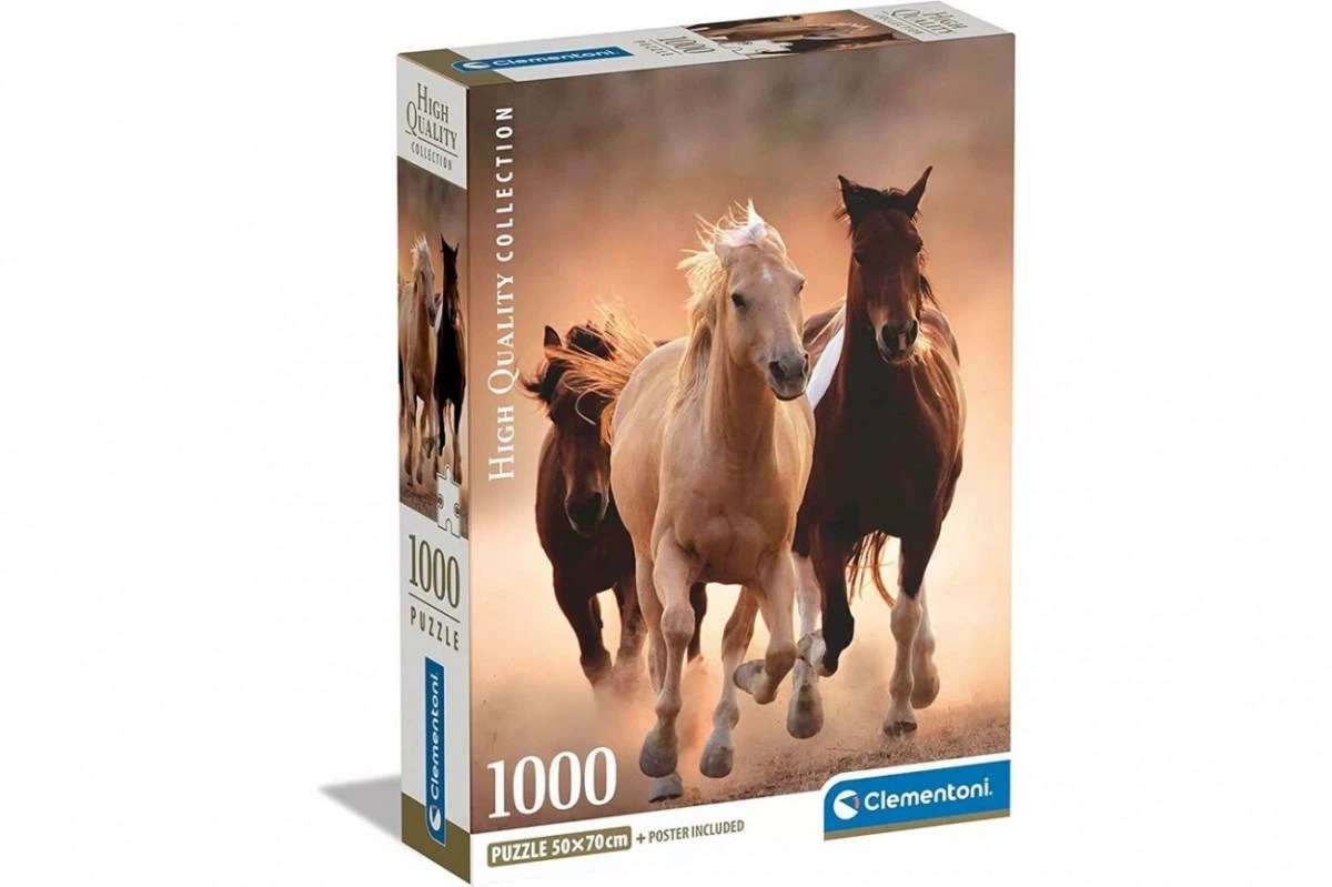 Clementoni Dėlionė 1000 vnt. - Arkliai