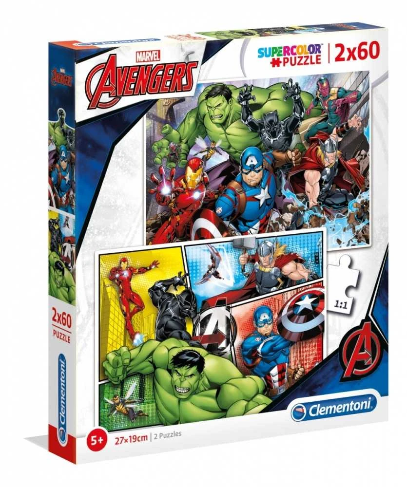 Clementoni Dėlionė 2x60 vnt. - The Avengers (Keršytojai)