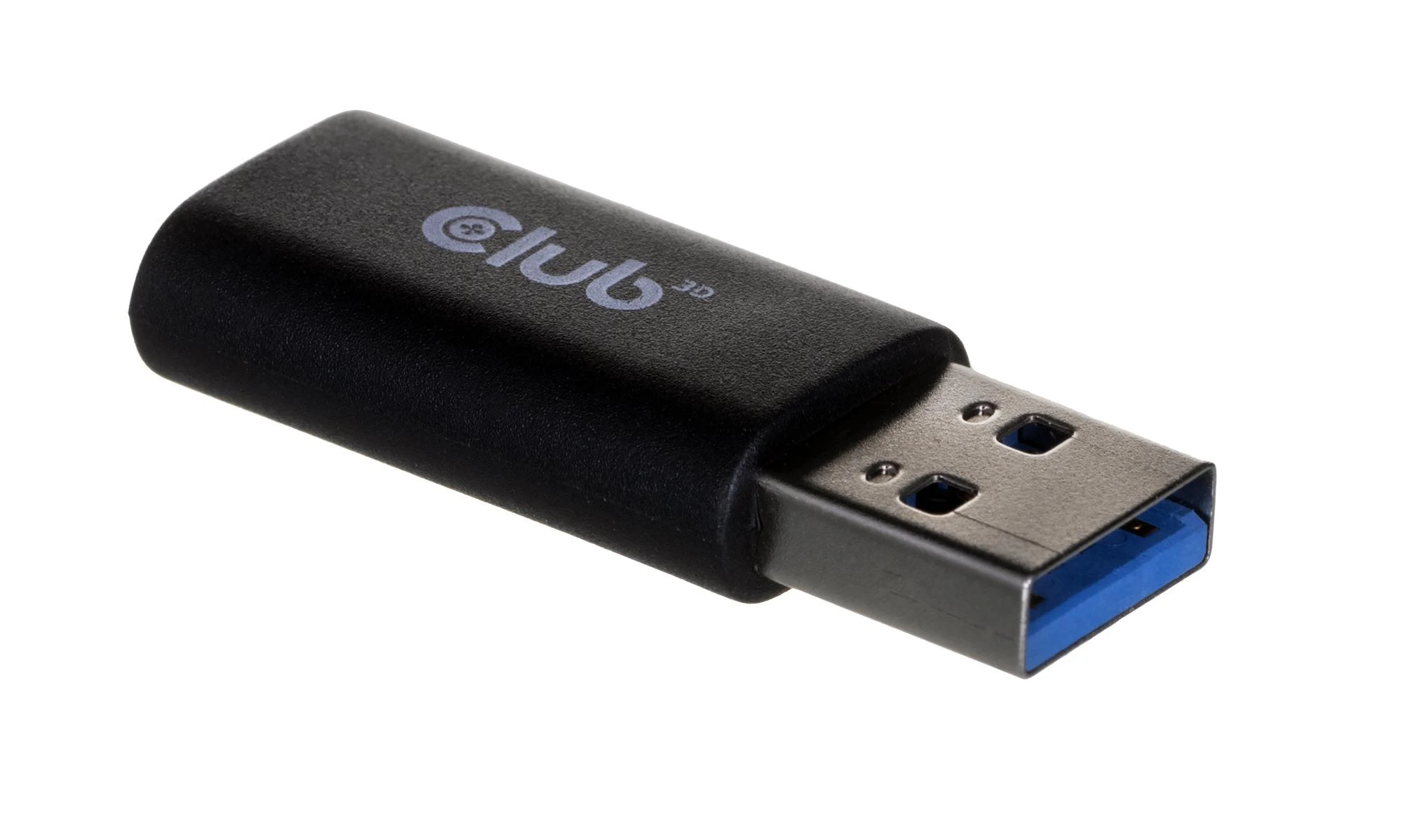 Club 3D USB-A į USB-C adapteris, juodas