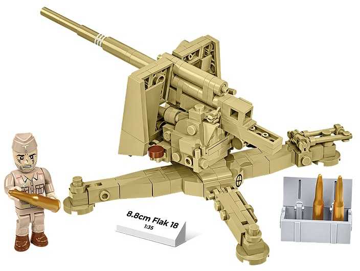 Cobi 8,8 cm skersmens neperšaunamos kaladėlės, 18 232 kaladėlės, 1:35