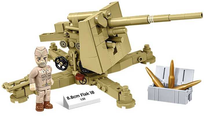 Cobi 8,8 cm skersmens neperšaunamos kaladėlės, 18 232 kaladėlės, 1:35
