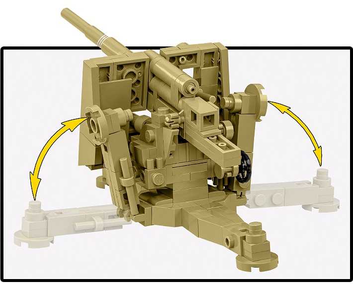 Cobi 8,8 cm skersmens neperšaunamos kaladėlės, 18 232 kaladėlės, 1:35