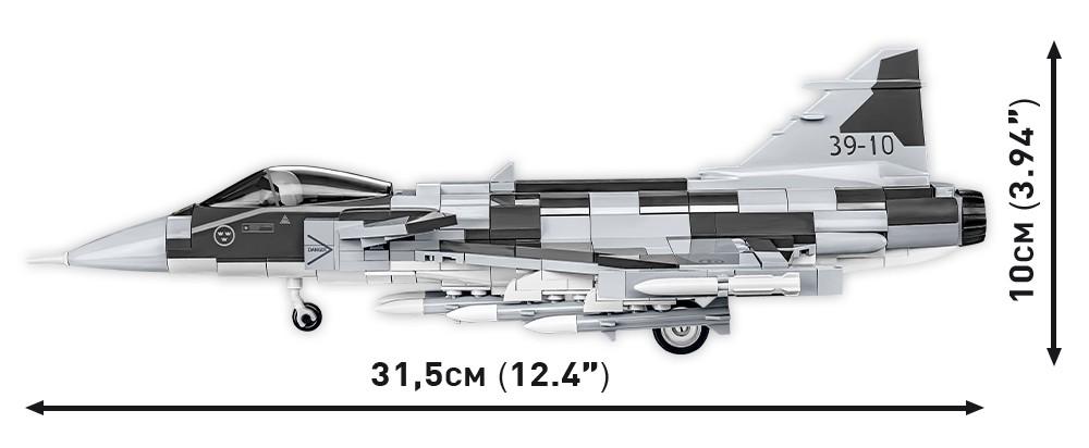 Cobi Konstruktorius karinis lėktuvas Saab Jas 39 Gripen E, 480 detalių