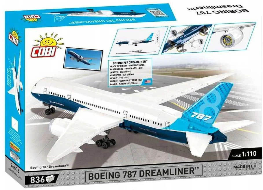 COBI - Konstruktorius Boeing 787 Dreamliner, 1/110, 26603