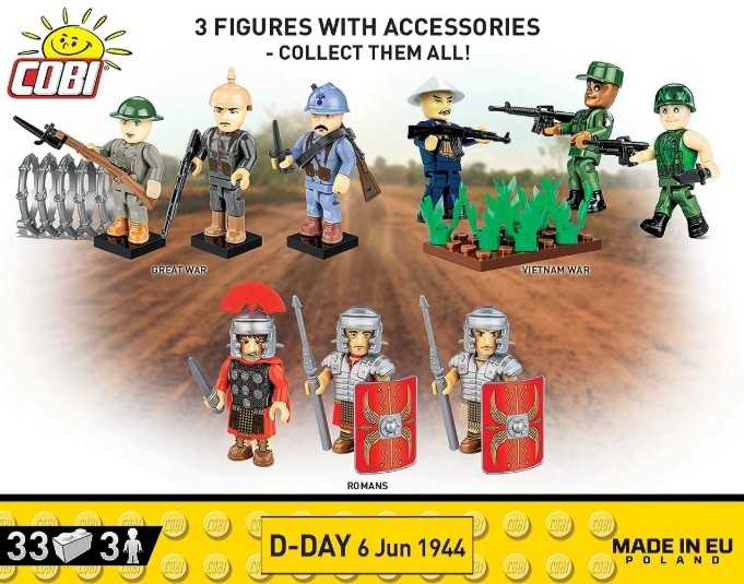 COBI HC WWII D-DAY 6 JUN 1944 33kl/3fig 2058