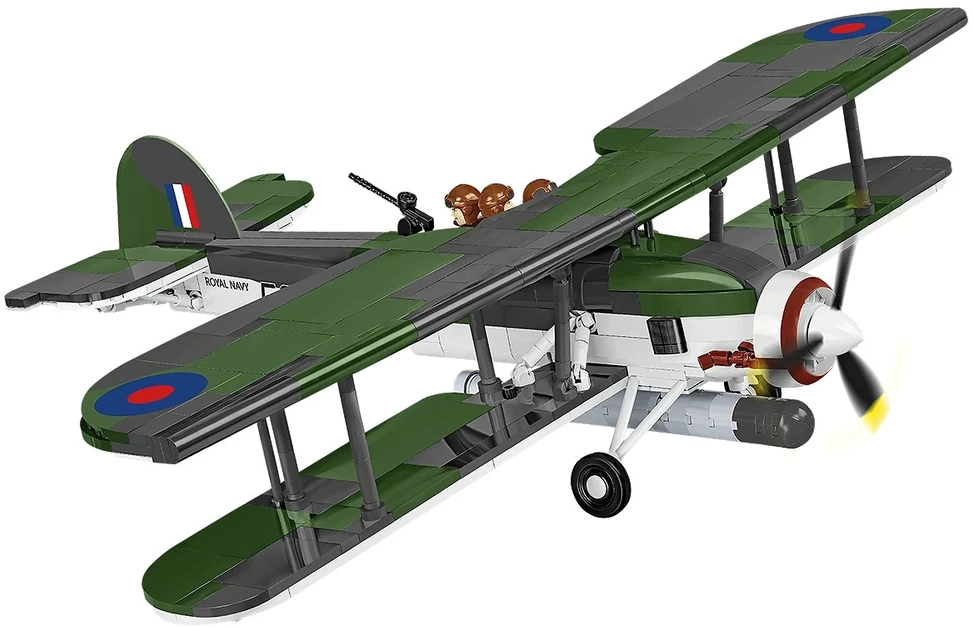 Cobi Kaladėlės Fairey Swordfish lėktuvas HMS Ark Royal 1:32