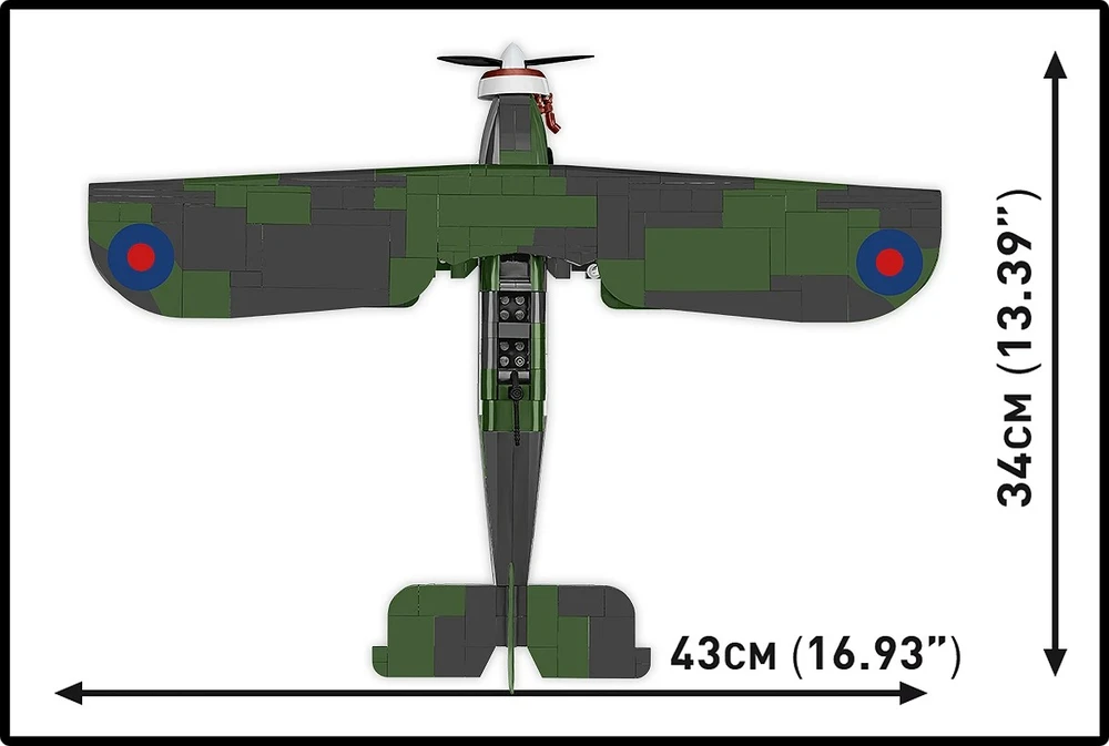 Cobi Kaladėlės Fairey Swordfish lėktuvas HMS Ark Royal 1:32