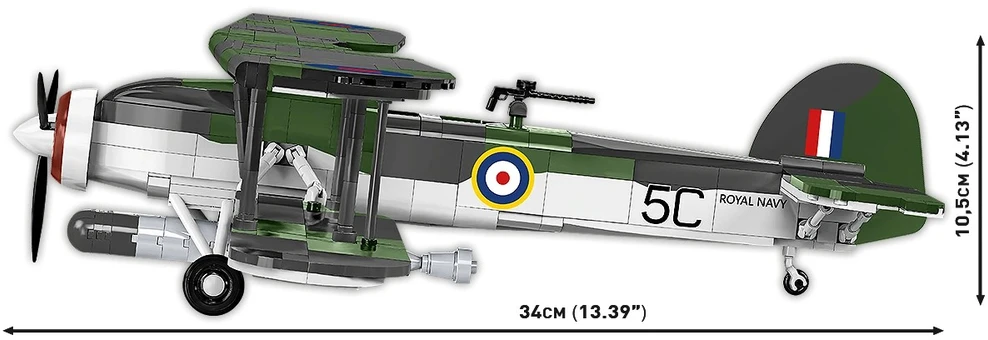 Cobi Kaladėlės Fairey Swordfish lėktuvas HMS Ark Royal 1:32