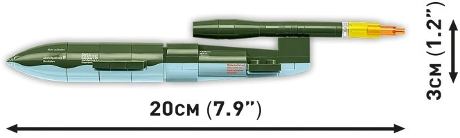 Cobi Klocki „Heinkel he 111 h-22“ su v1 skraidančia bomba, 927 dalys