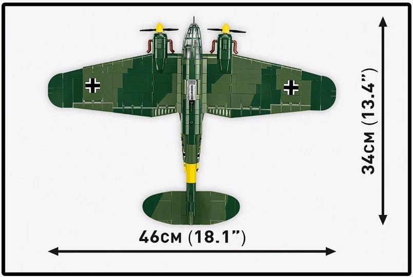 Cobi Klocki „Heinkel he 111 h-3“ 788 dalių statybiniai kaladėlės