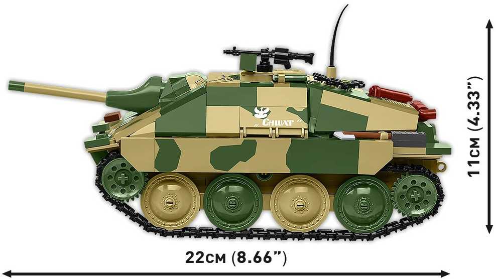 Cobi „Jagdpanzer 38(t) Chwat“ – 731 kaladėlių konstruktorius
