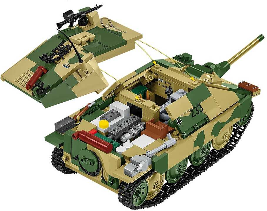 Cobi „Jagdpanzer 38(t) Chwat“ – 731 kaladėlių konstruktorius