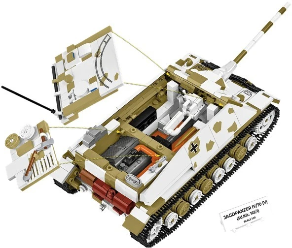 Cobi Klocki Jagdpanzer IV/70 (V) (Sd.Kfz.162/1) 1024 vnt.