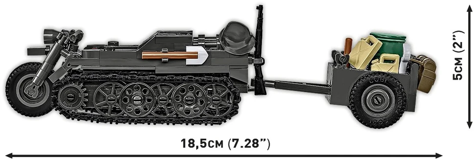 Cobi Žaislinis modelis Kettenkrad / Sd.Kfz. 2, 239 blokai, 1:28