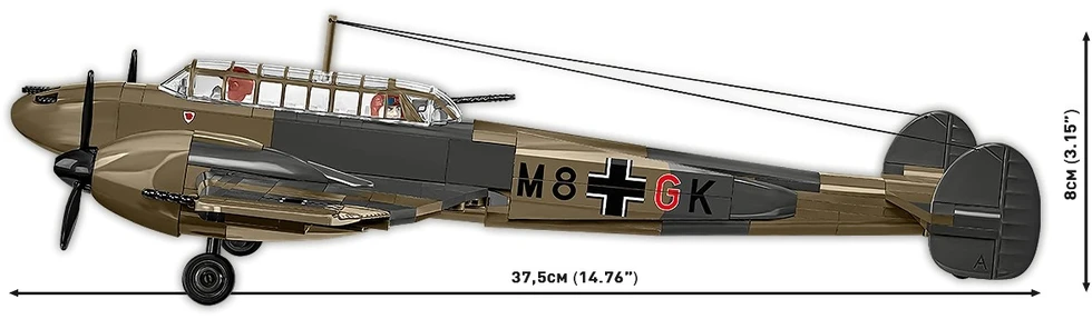 Cobi Kaladėlių rinkinys Messerschmitt Bf 110C 1:32 modeliui