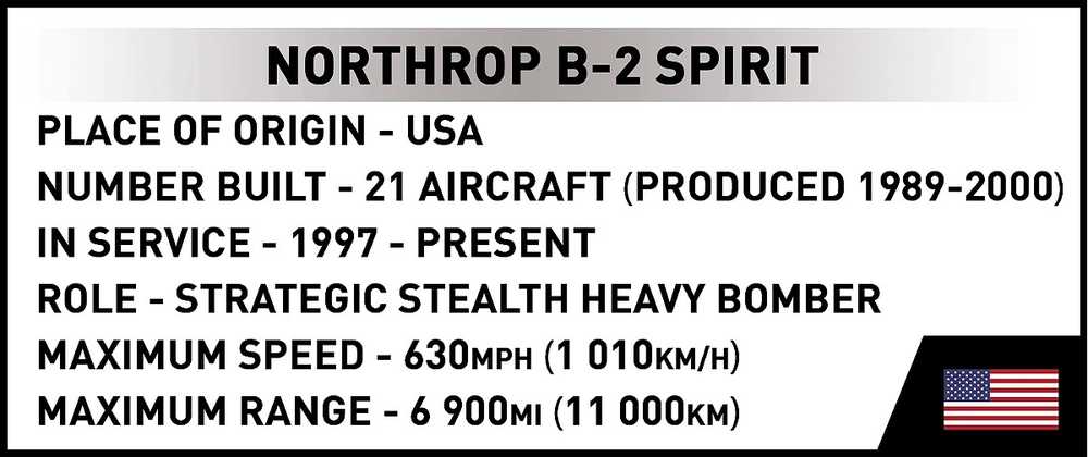Cobi Klocki Northrop B-2 Spirit 1109 klocków