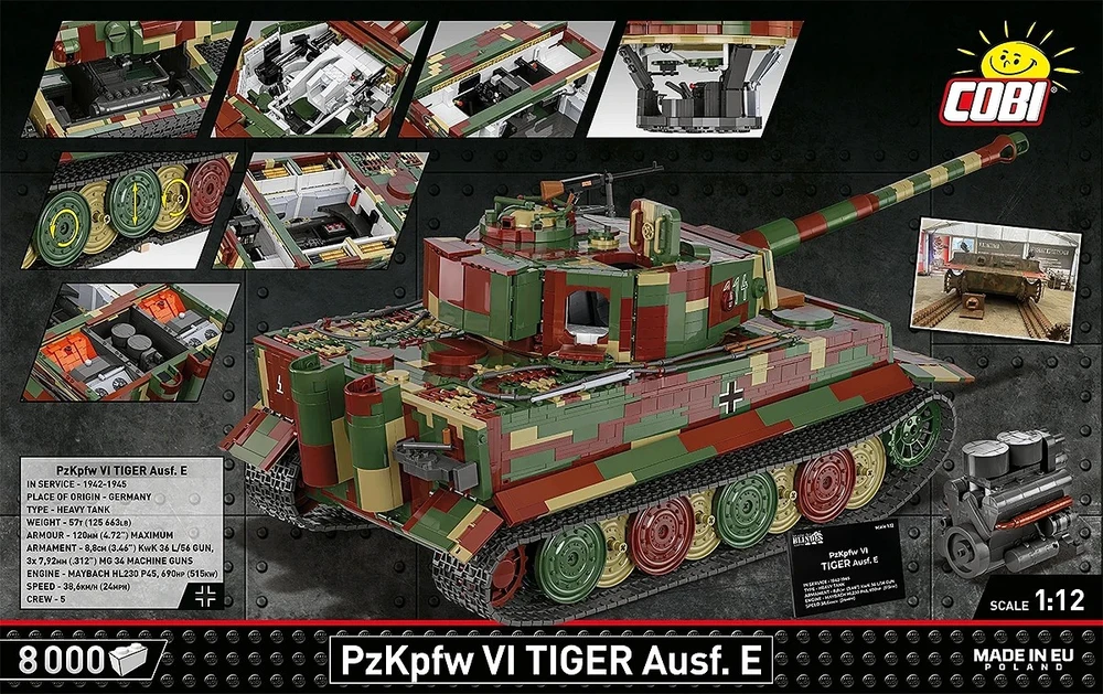 Cobi Panzerkampfwagen VI Tiger Ausf. E - Executive Edition (2807)