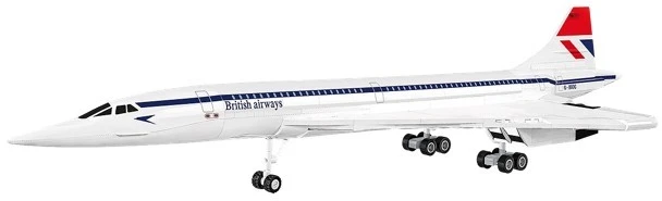 Cobi Klocki samolot concorde g-bbdg 518 dalys