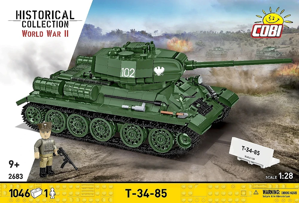 Cobi Klocki t-34-85 1046 klocków