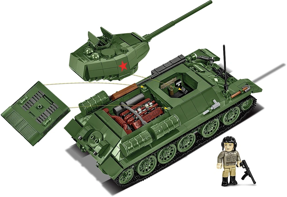 Cobi Klocki t-34-85 1046 klocków