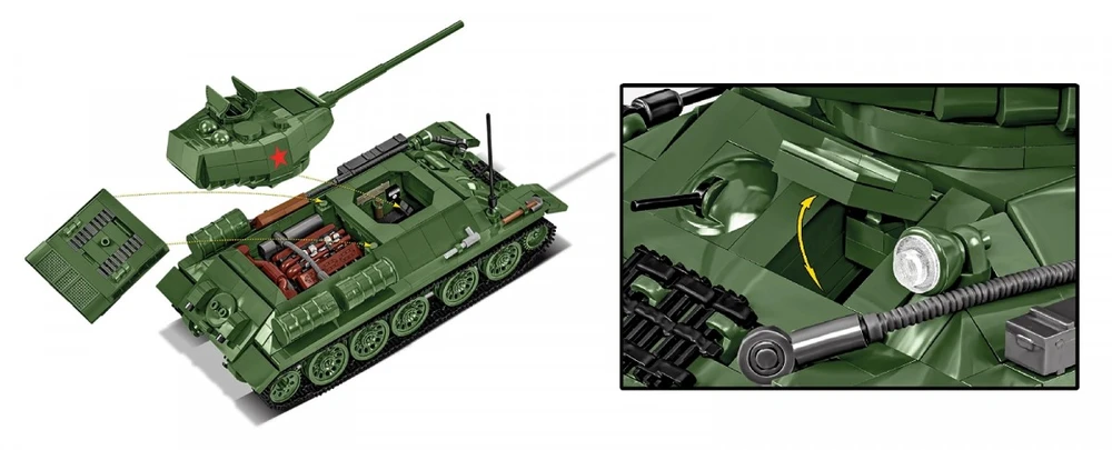 Cobi Klocki t-34-85 1046 klocków