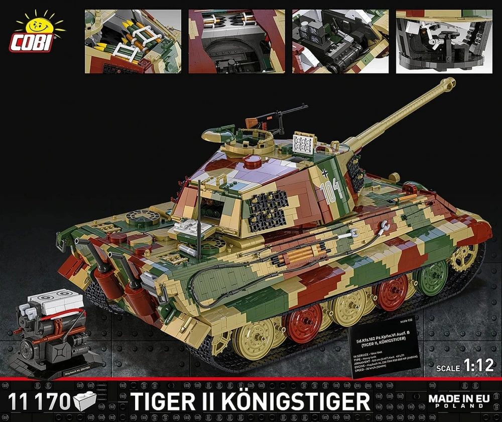 Cobi Tiger II Król tygrys (2808)