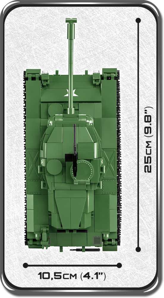 Konstravimo žaidimai – Vietnamo karo tankas M41A3 Walker Bulldog – 625 vnt. – 2 Cobi figūrėlės