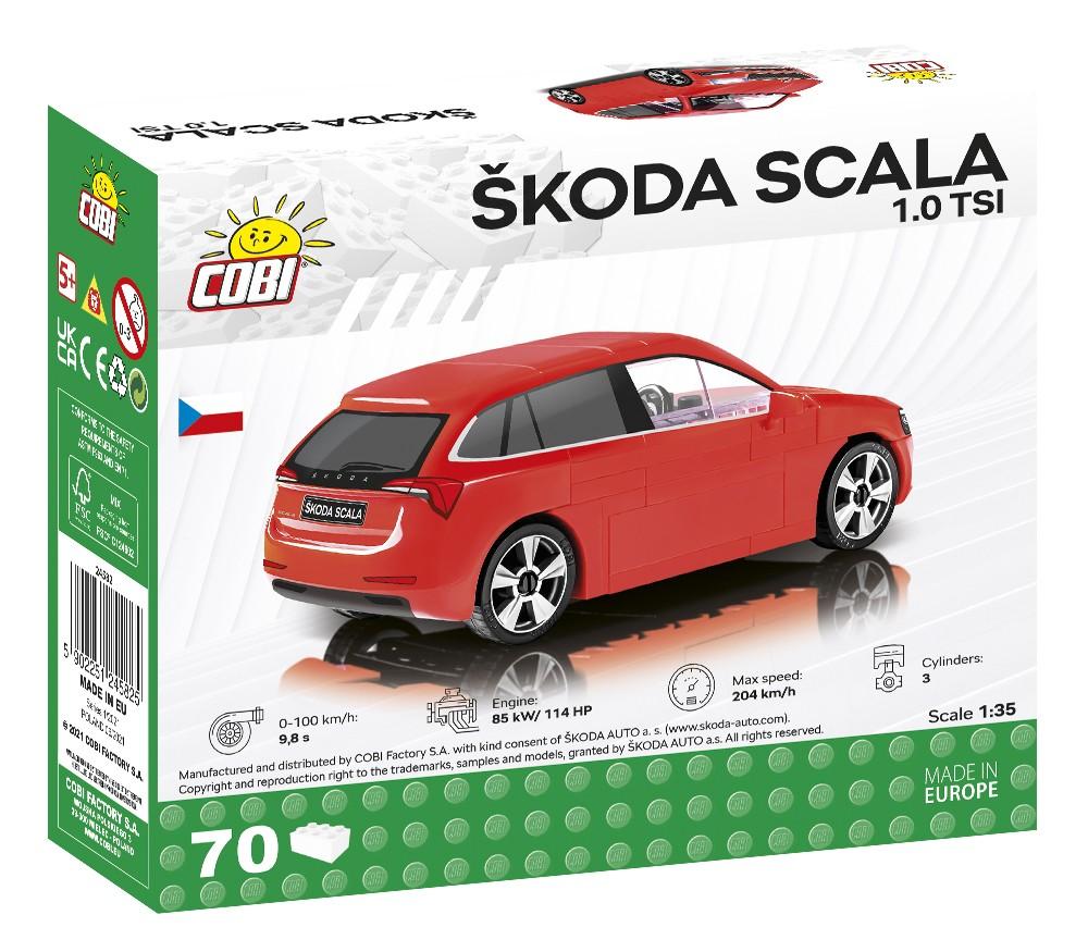 Statybiniai žaidimai - Skoda Scala 1.0 TSI - 70 vnt 1/35 Cobi