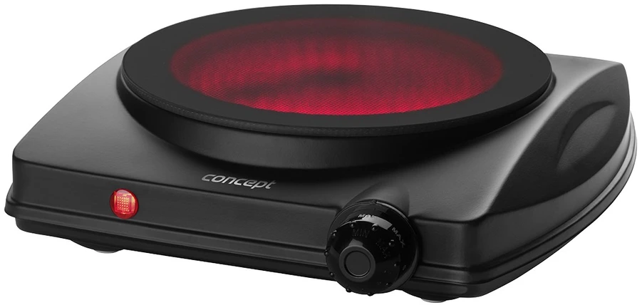 Concept Kuchenka elektrinė jednopalnikowa 1250w ve3065 juoda