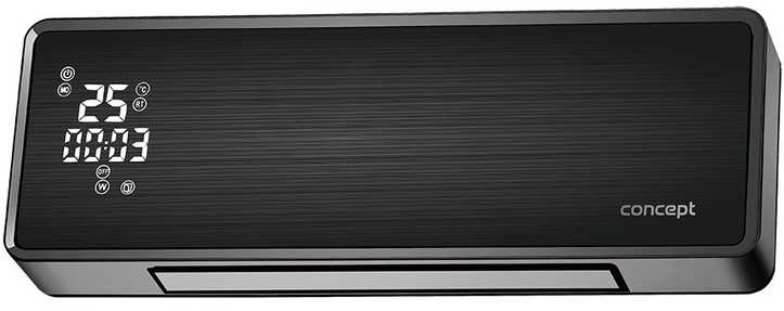 Concept Šildytuvas ceramiczny ścienny qh4001 juoda