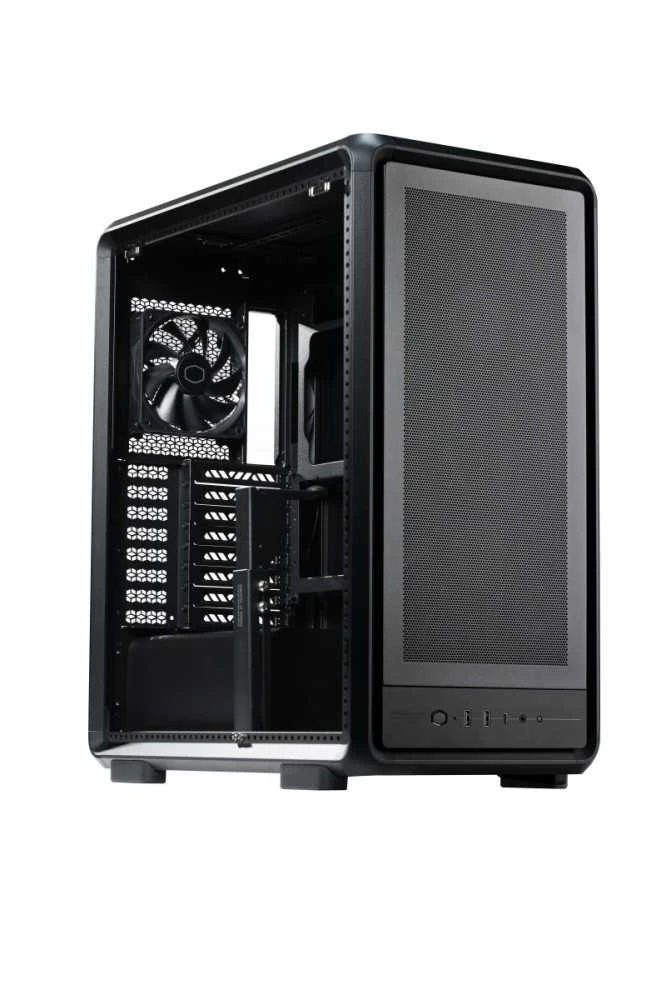 „Cooler Master MasterFrame 500 Mesh“ kompiuterio korpusas, Midi bokštas, E-ATX, grūdintas stiklas - juodas