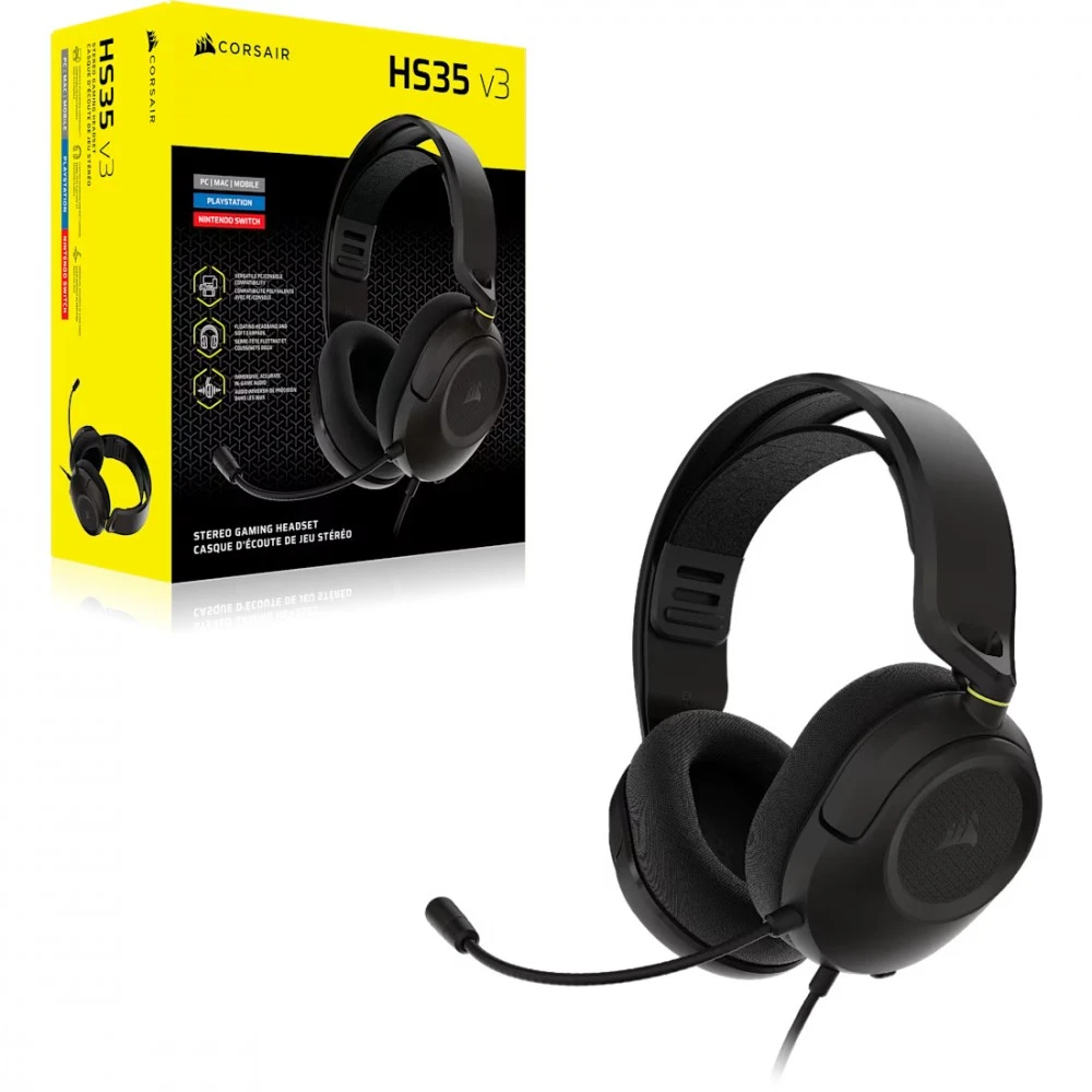CORSAIR HS35 v3 Ausinės Carbon