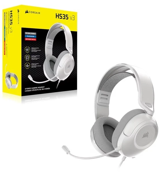 CORSAIR HS35 v3 Ausinės Baltas
