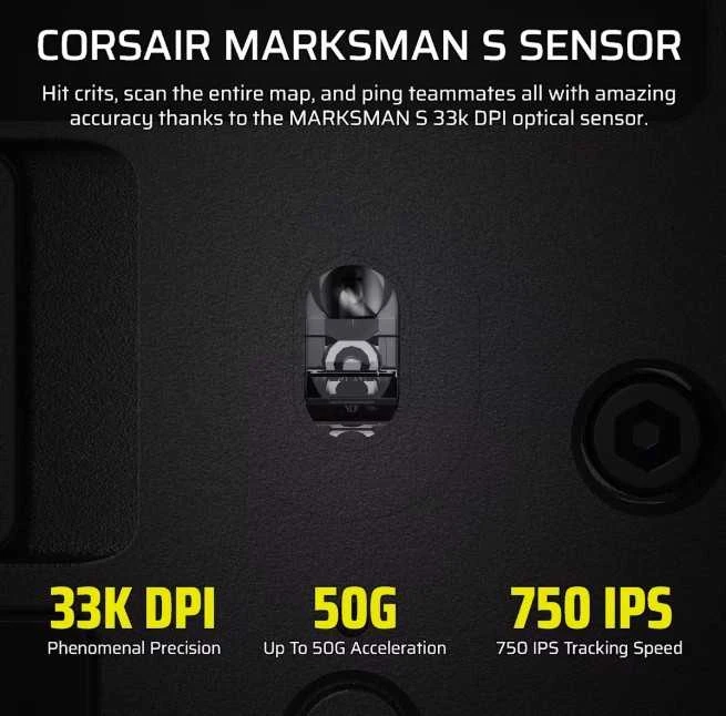 CORSAIR SCIMITAR ELITE WIRELESS SE Pelė žaidimams Gun metal 33000 DPI Optinė