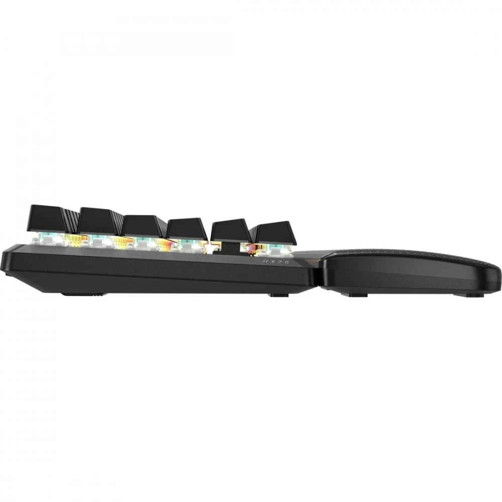 CORSAIR K70 PRO TKL Tenkeyless Magnetic-Mechaninė klaviatūra žaidimams RGB LED pašvietimas CORSAIR MGX v2 Juodas