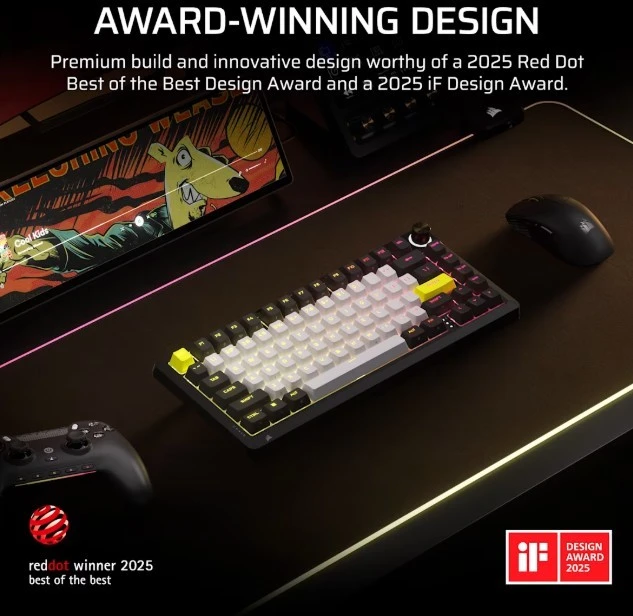 Klaviatūra žaidimams Corsair MAKR PRO 75 CARBON MGX V2