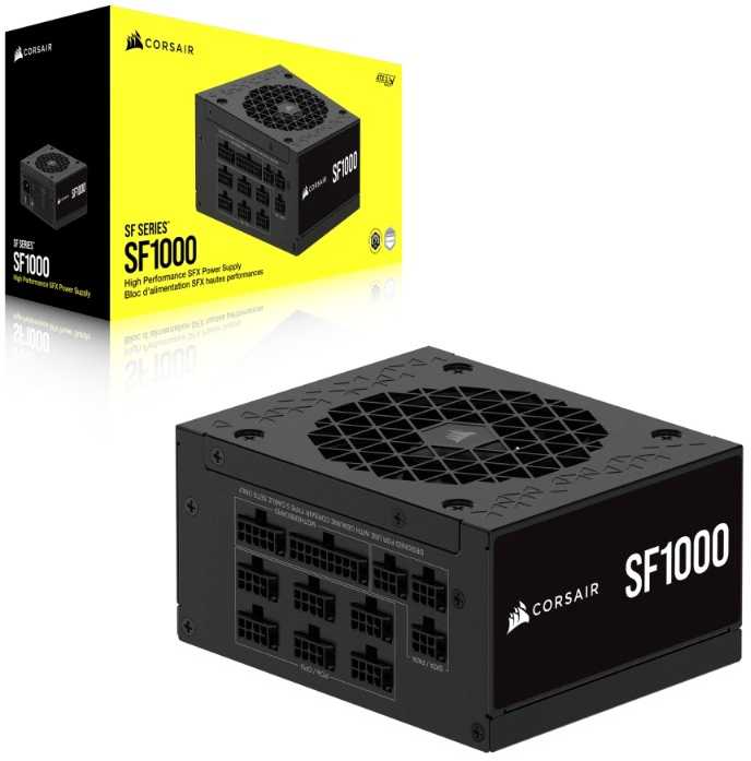 Corsair Maitinimo šaltinis sf series sf1000 80 plus platinum sfx