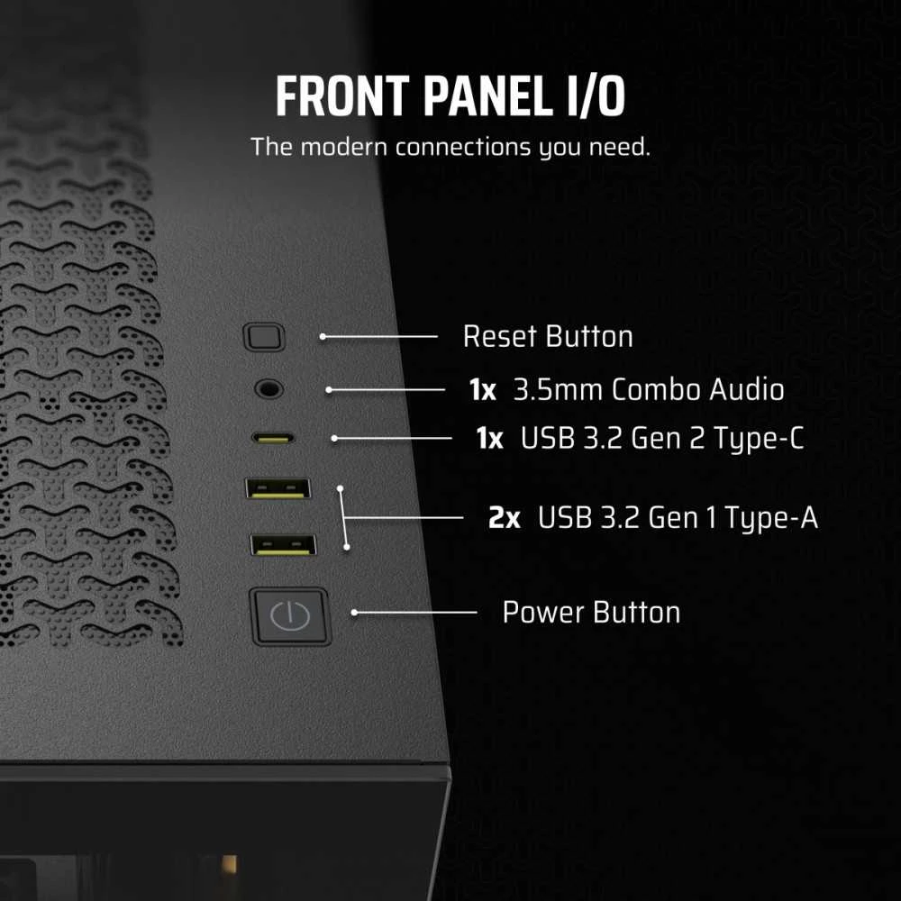 „Corsair“ kompiuterio korpusas | „iCUE LINK 3500X RGB“ | Juodas | Mid-Tower | ATX