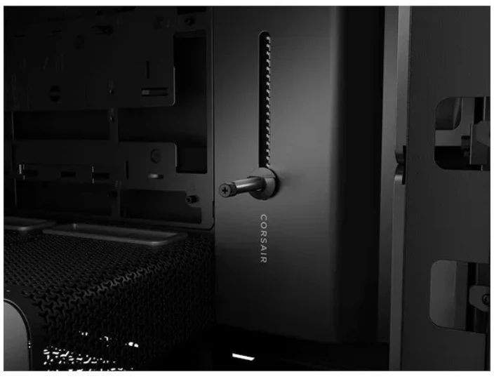 Corsair FRAME 4000D RS medinis kompiuterio korpusas, Midi-Tower, E-ATX - medinis, juodas