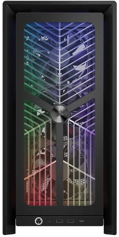 „Corsair FRAME 4000X RS“ kompiuterio korpusas, „Midi-Tower“, E-ATX - 4x RS120 ventiliatoriai, juodas