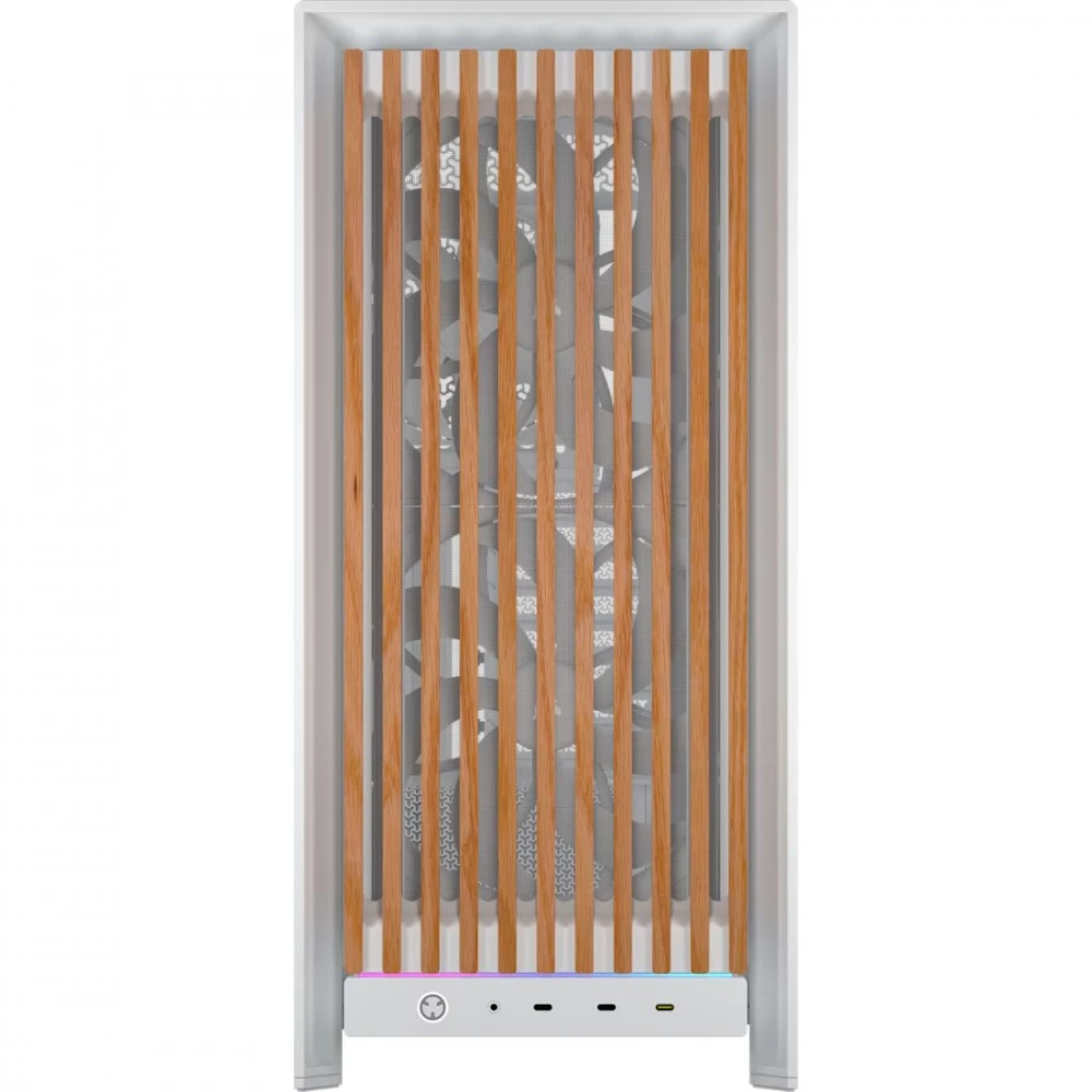 Corsair FRAME 5000D WOOD RS Midi Tower, Walnut, Baltas