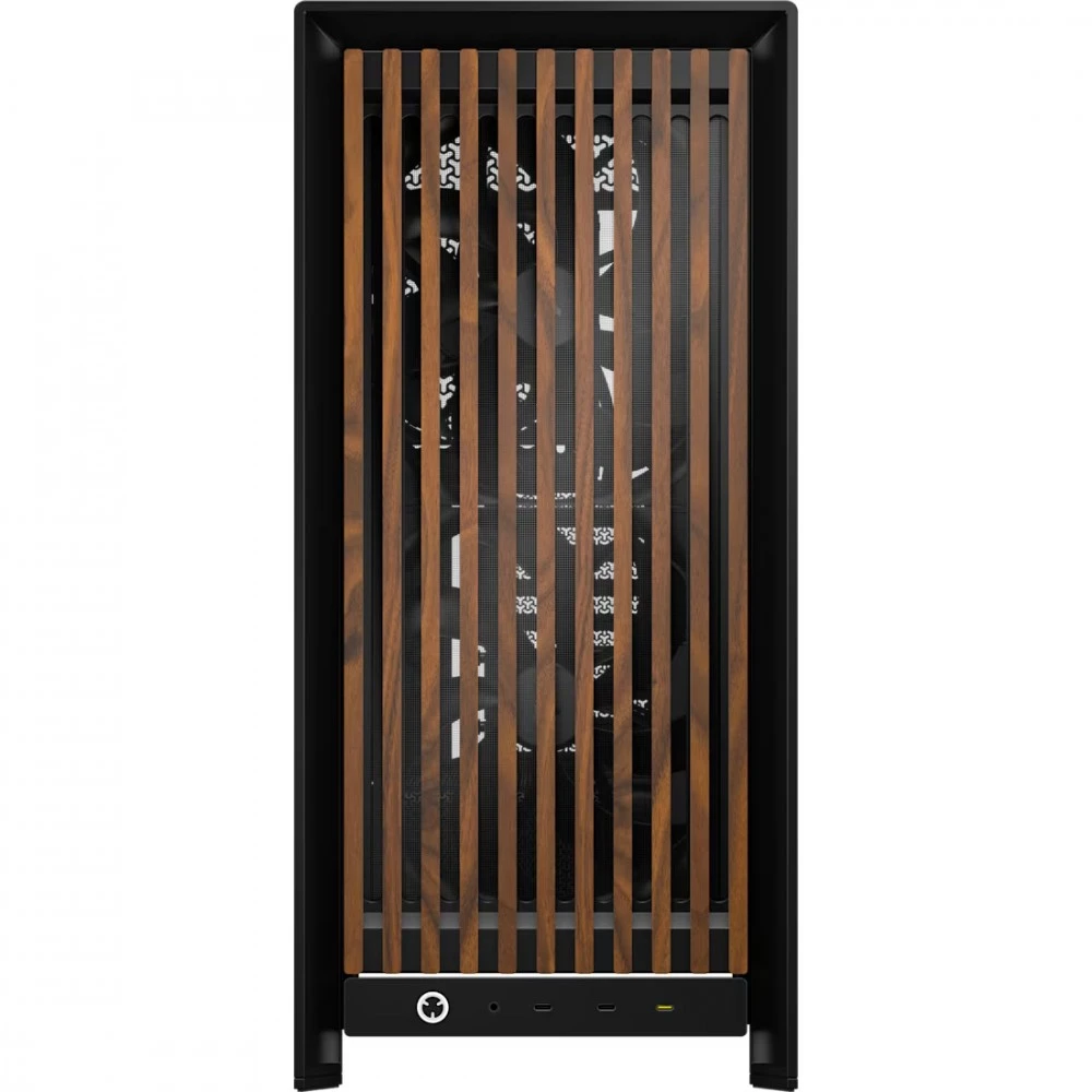 Corsair FRAME 5000D WOOD RS Midi Tower Juodas, Walnut