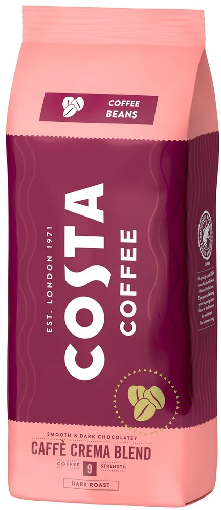 Costa Coffee Crema pupelių kava 1kg