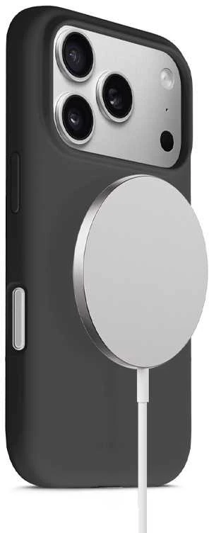 Crong Color Cover Magnetic - dėklas MagSafe Apple iPhone 17 Pro Max juodas