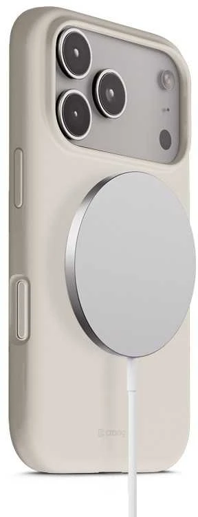 „Crong Color Cover Magnetic“ – dėklas „MagSafe Apple iPhone 17 Pro Max“, akmens smėlio spalvos