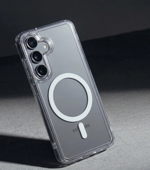 Crong Crong Hybrid Clear Magnetic - Dėklas MagSafe Samsung Galaxy A57 (permatomas)