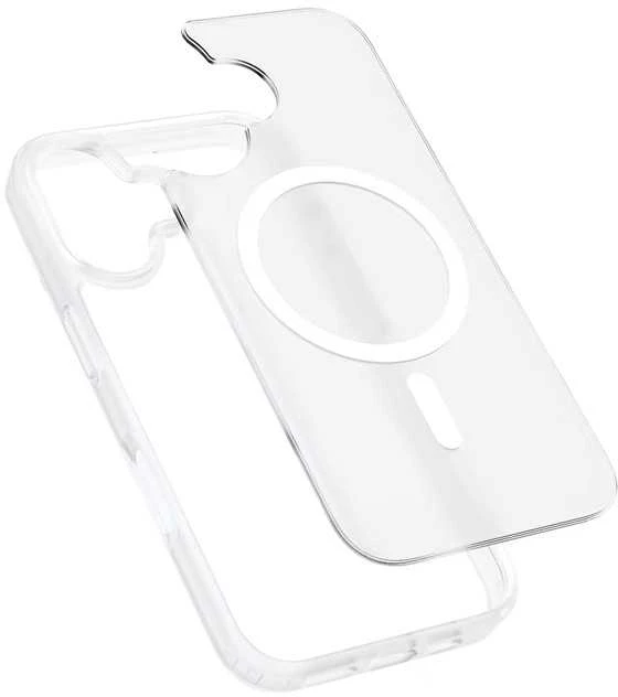 Crong Dėklas hybrid matte magnetic etui magsafe iphone 17 balta