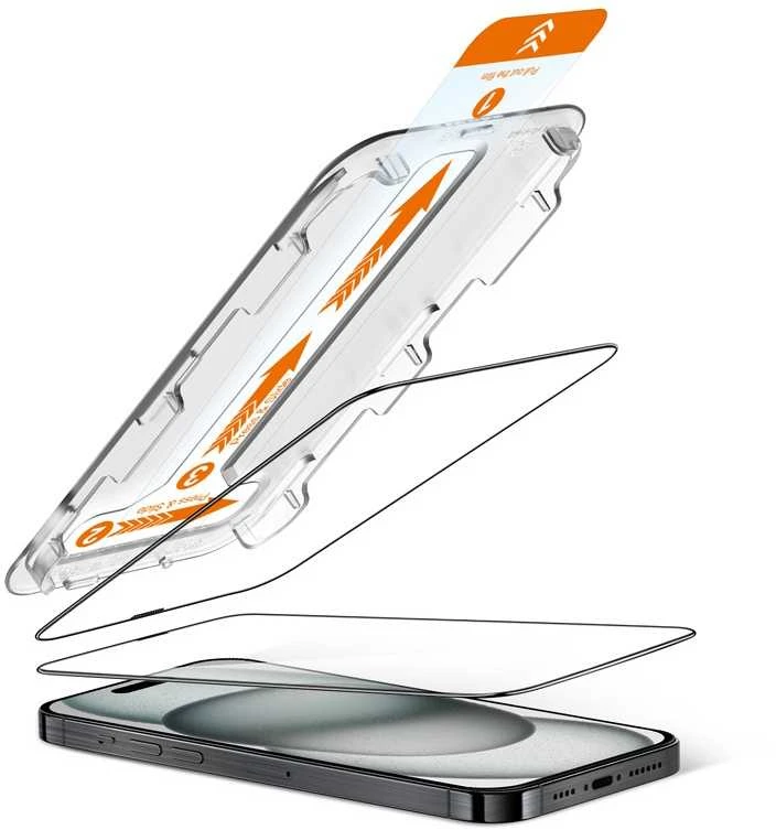 Crong EasyShield 2 vnt. - Apsauginis stiklas skirtas Apple iPhone 16 / Apple iPhone 15 (2 pieces)